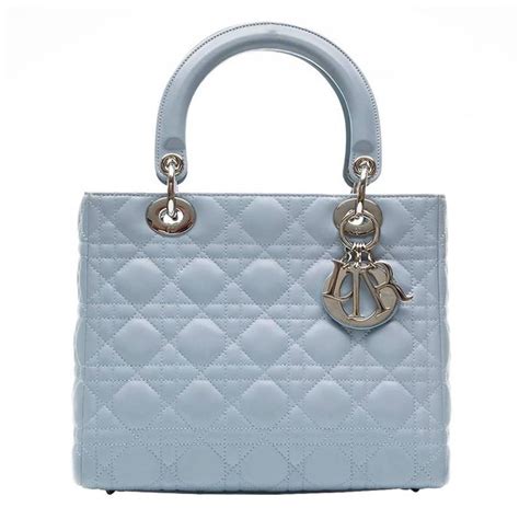 lady dior bag baby blue